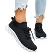 thumbnail image 6 of Willtoo Women’s Knit Sock Sneakers, Quick Lace Toggle Closure Slip‑On Walking Shoes, Breathable Mesh Lightweight Athletic Shoes, Non‑Slip Casual Running Shoes, 6 of 6