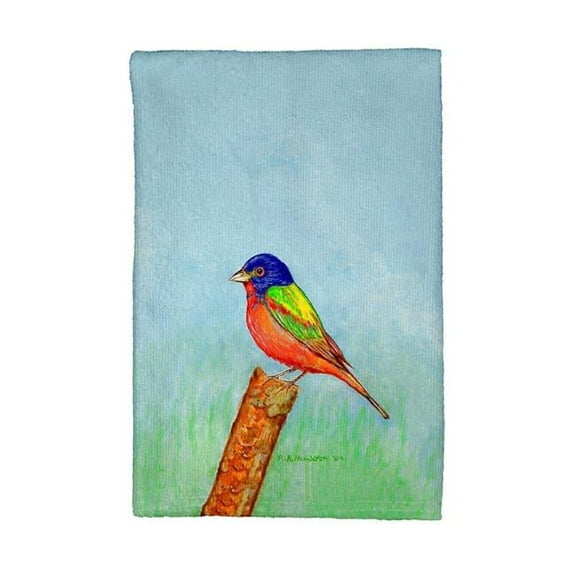 Betsy Drake KT920 Painted Bunting Kitchen Towel