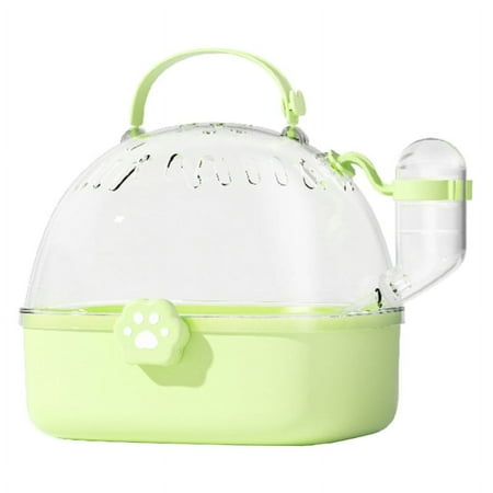 XISAOK Pet Cage Hamster Cage Outgoing Carry Hamster Travel Cage with Water Bottle