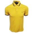 thumbnail image 1 of Polo Tommy Hilfiger con cuello a rayas para hombre, color amarillo XL, 1 of 1