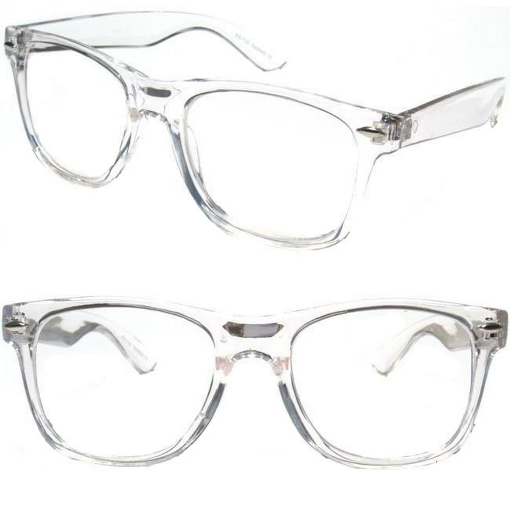 V.W.E. Vintage Inspired Lightweight Transparent Reading Glasses, 2 Pair