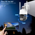 thumbnail image 2 of Cámara IP antirrobo 4K de 8MP con luz policial, videocámara de seguridad CCTV para exteriores con visión nocturna infrarroja a Color, detección humana por Ia, 30M, 2 of 3