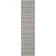thumbnail image 1 of Unique Loom Outdoor Trellis Geometric Rug 2' x 8' Runner Light Gray/Blue, 1 of 1