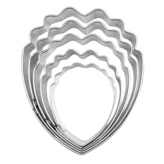 Large Stainless Steel Peony Petals Veiner and Cutter Molds for Cake Decorating Sugarcraft Fondant Mould Baking Tool