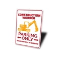 thumbnail image 4 of Construction Worker Parking Novelty Sign, Metal Wall Decor - 10x14 inches, 4 of 4