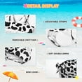 thumbnail image 6 of Girl's 3 Piece Tropical Print Criss Cross Bikini Set Swimsuit High Waisted Bathing Suit with Beach Skirt, 6 of 8