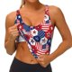 thumbnail image 3 of Balery American Stars2 Sujetadores deportivos con espalda cruzada para mujer, acolchados, sin costuras, de alto impacto, ideales para yoga, gimnasio, entrenamiento y fitness.-Large, 3 of 8