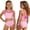 Pink, variant on mgoYE Teen Girls Swimsuits Color-Block Adjustable Straps Bikini Sets Girls Two Piece Swimsuits with Chest Pad Swimwear(Sky Blue,15-16 Years)