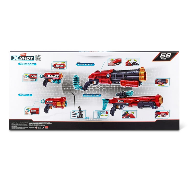 XSHOT ガン　セット XSHOT Excel Ultimate Shootout Pack 4 Blasters 6 Cans (48