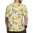 thumbnail image 2 of Wukai Hawaii Palms Print Men's Short-Sleeved Mesh T-Shirt,Quick-Dry Short Sleeve Workout T-Shirt-Medium, 2 of 8