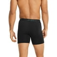 thumbnail image 2 of Jockey Essentials Men's Moisture Wicking Polyester Boxer Briefs Underwear, Black (3 Pack), 2 of 7