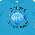 thumbnail image 4 of Inktastic Daddy's Fishing Buddy with Cute Blue Fish Boys or Girls Toddler T-Shirt, 4 of 5