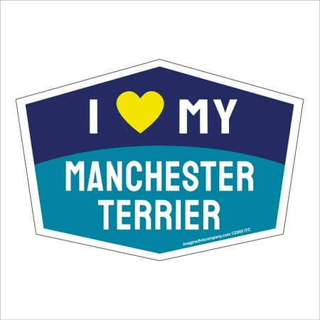 

I Love My Manchester Terrier Hexagon Shaped Magnet