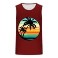thumbnail image 5 of ZRGHAOYLQ Hawaiian Palm Tree Print Tank Tops for Men Summer Sleeveless Workout Tank Top Big and Tall Beach Vacation Shirts Casual Crewneck Tees Limited Time Deal, 5 of 5