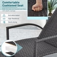 thumbnail image 5 of Gymax Outdoor Chaise Lounge Rattan Recliner w/ Retractable Ottoman for Patio, 5 of 5