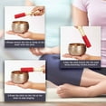 thumbnail image 5 of IBA Indianbeautifulart Tibetan Singing Bowl Musical Instrument For Meditation W/ Stick & Cushion Handcrafted In Nepal Bowl For Relaxation, Yoga & Spiritual Healing, 5 of 7