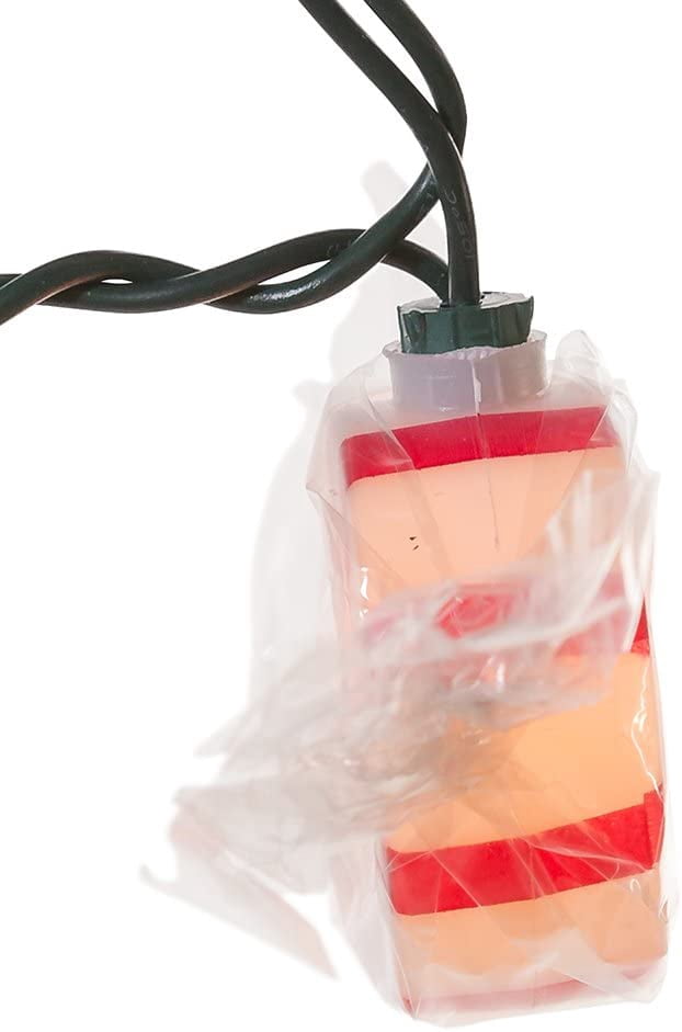 Kurt Adler 10/L Red Peppermint Candy Light Set