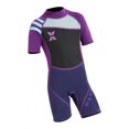 thumbnail image 2 of Traje de baño corto de una pieza de manga corta para niños y niñas, traje de baño con protección solar UPF 50+, traje de baño con protección contra sa S Macarena Traje de neopreno de manga corta para niños, 2 of 8
