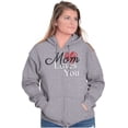 thumbnail image 3 of Mom Loves You Mothers Day Heart Zip Hoodie Sweatshirt Women Brisco Brands X, 3 of 6