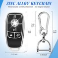 thumbnail image 6 of Key Fob Cover Compatible with Mercedes-Benz CLS CLK AMG GLC GLE GLS ML SL SLK A C E R S G Keychain Case Holder Protector,A-Black, 6 of 6