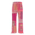thumbnail image 4 of Casual Pants for Women Art Printed Pocket Elastic Waist Wide Leg Beach Fashion Casual Trousers, 4 of 4