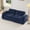 Blue, variant on 40" Velvet Comfy Deep Seat Loveseat, Classic Chesterfield Sofa with Anti-slip, Chesterfield Loveseat with High-Density Foam for Living Room, Black