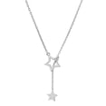 thumbnail image 1 of Jumpingount Collar estrella brillante diamantes de imitación colgantes gargantillas collares universales diario joyería mujer accesorios plata Type3 NO3, 1 of 6