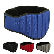 MRX Weight Lifting Belt Gym Back Support Brace Fitness Workout Belts 8" Wide Blue M