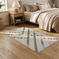 thumbnail image 2 of ODIKA 5'x7' Washable Area Rug Non-Slip, Low Pile, Stain Resistant Print Canine Footprint Featuring Directional Motion Patterned for Guest Room, Lounge, Apartment, 2 of 7