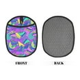 thumbnail image 2 of Pofeuu Disco Roller Skates Print Silicone Pot Mat Mitten With Hanging Loop Heat Resistant Oven Mitts Non-Slip Bbq Baking Smoking Potholders, 2 of 7
