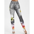 thumbnail image 3 of Christmas Printed High Rise Skinny Jeggings, 3 of 3