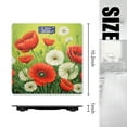 thumbnail image 2 of Bathroom Scale, Highly Accurate Digital Body Scale,Precisely Measures Weight up to 400 lbs-Red Poppies And White Daisies In The Grass, 2 of 4