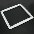 thumbnail image 4 of Embroidery Frame, Square Shape Embroidery Frame DIY Hoop Cross Stitch Craft Tool Handhold Embroidery Hoops Cross Stitch Supplies Rectangle Sewing Plastic Frame for Cross, 4 of 7