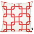 thumbnail image 3 of Geometric Squares Square 18" Throw Pillow Cover, 3 of 5