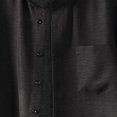 thumbnail image 6 of hotojiny Men's 2 Piece Shorts Set Oversized Button down Shirt and Wide Leg Shorts Casual Clothing Plus Size Matching Outfits(Black,X-Large), 6 of 6