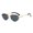C1 gold frame black and gray film, variant on 2026 New Model Cat Eye Sunglasses for Women, Rimless with Beveled Edges, Metal Inlaid with Pearls, European and American Style Sunglasses