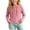 Pink, variant on Long Sleeve Tops for Girls with Hooded Lightweight Tee Shirts Breathable Base Layer Tops 2-12 Years