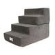 thumbnail image 1 of Escaleras para perros, escalones para perros, rampa para perros, cómoda escalera para cachorros, anticaídas Gris oscuro, 1 of 9