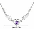 thumbnail image 3 of Censtreet Crystal Heart Pendant Statement Necklace for Women, Adjustable Rhinestone Star Love Clavicle Chain,Exquisite Zircon Heart Choker Jewelry Gifts, 3 of 7