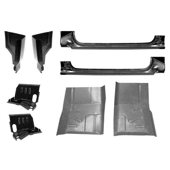 Fit For Ford Pickup 80-97 Cab Corner Rocker Panel Floor Pan Cab Support 10PCS