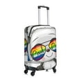 thumbnail image 3 of Balery Panda With Sun Glasses Luggage Cover Protector, Scratch And Dirt Resistant, Fits 18-32 Inch Luggage - Small, 3 of 9