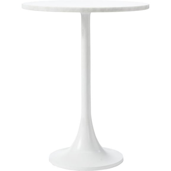Renwil Alina MATTE WHITE SIDE TABLE