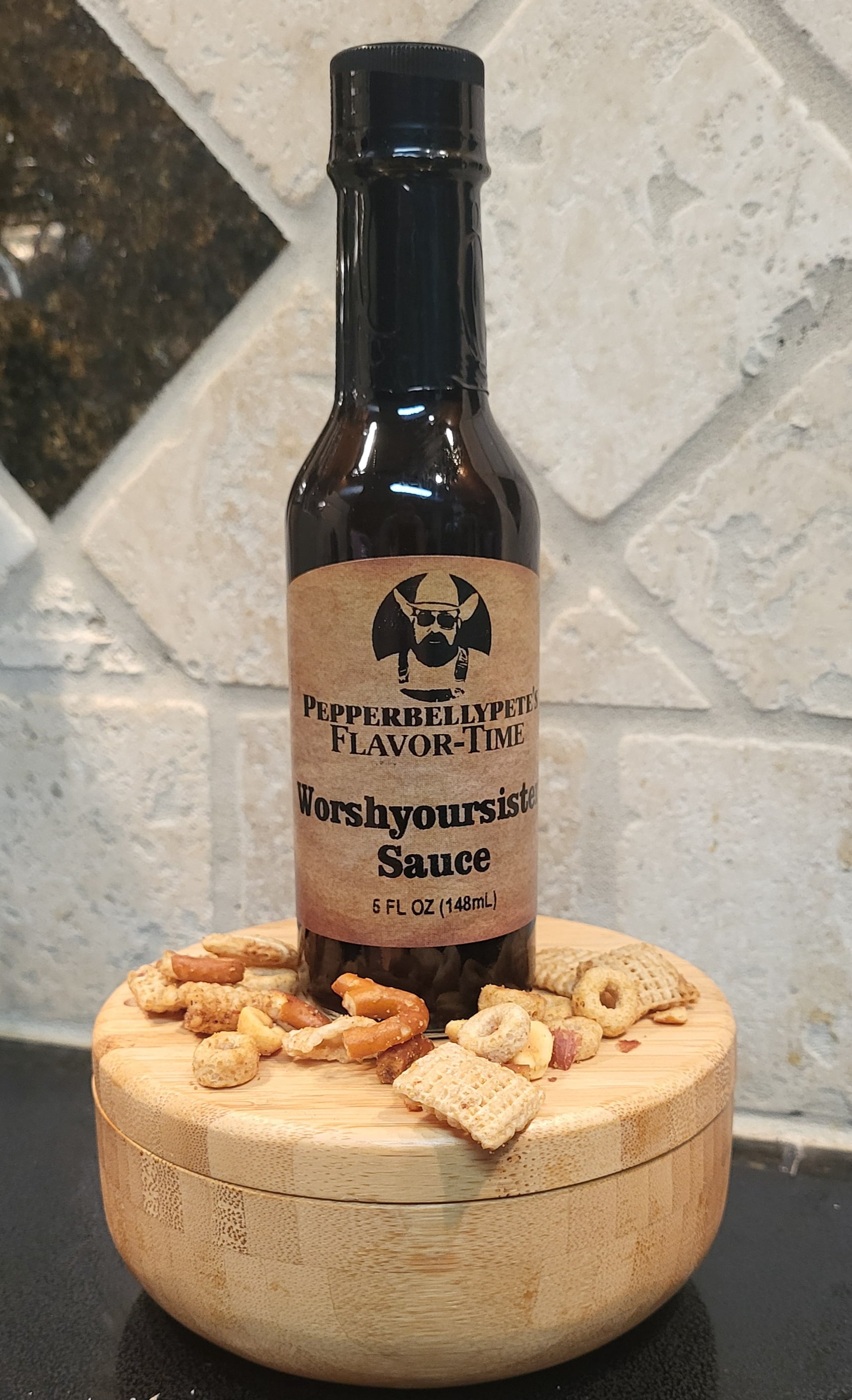 Pepper Belly Pete's Premium Worcestershire Sauce, 5 oz, Bold and Tangy