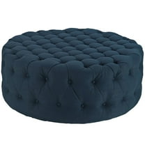 Modway Amour Round Upholstered Ottoman, Multiple Colors