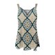 thumbnail image 5 of Moda mujer verano estampado cremallera sin mangas con cuello en V camisa chaleco Camis blusa Tops Fridja  qr561, 5 of 6