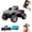 Gray, variant on Mini RC Monster Truck, Remote Control Car, 1:64 Scale Monster Truck with Lights, 2.4GHz Rc Monster Truck, Rechargeable Remote Control Semi Truck with Trailer, Speed/Steering Adjustable