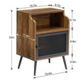 thumbnail image 4 of VECELO Javlergo Mid-Century Nightstand with Storage Cabinet, Set of 2, 4 of 9