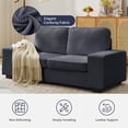 thumbnail image 4 of MUZZ Loveseat Sofa, 85" Modular Upholstered Corduroy Couch, Love Seat Couches for Living Room,Bedroom,Small Space, Dark Grey, 4 of 9