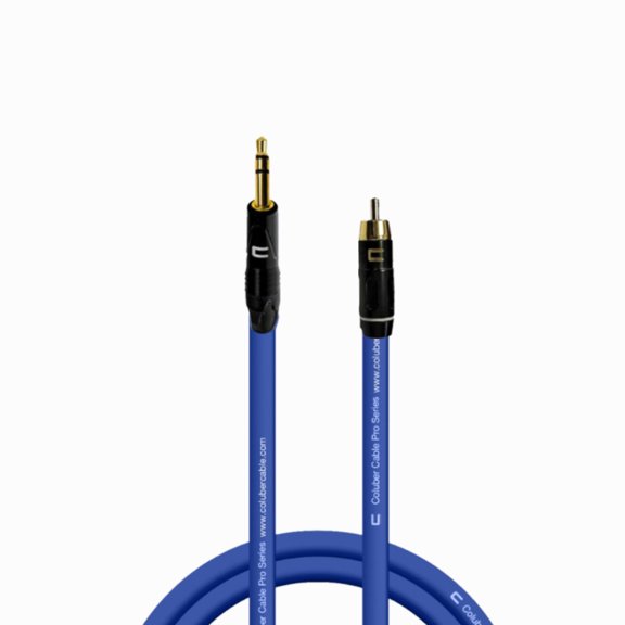Coluber Cable Balanced 3.5 TRS Male TS to RCA Male Pro Audio Music Connector