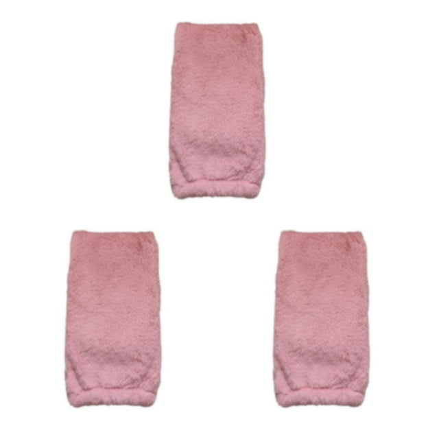 kurtrusly Plush Over Knee Socks Stay Warm In Style Cold Weather Gift Idea Winter Plush Over Knee Socks Fit pink 3Set